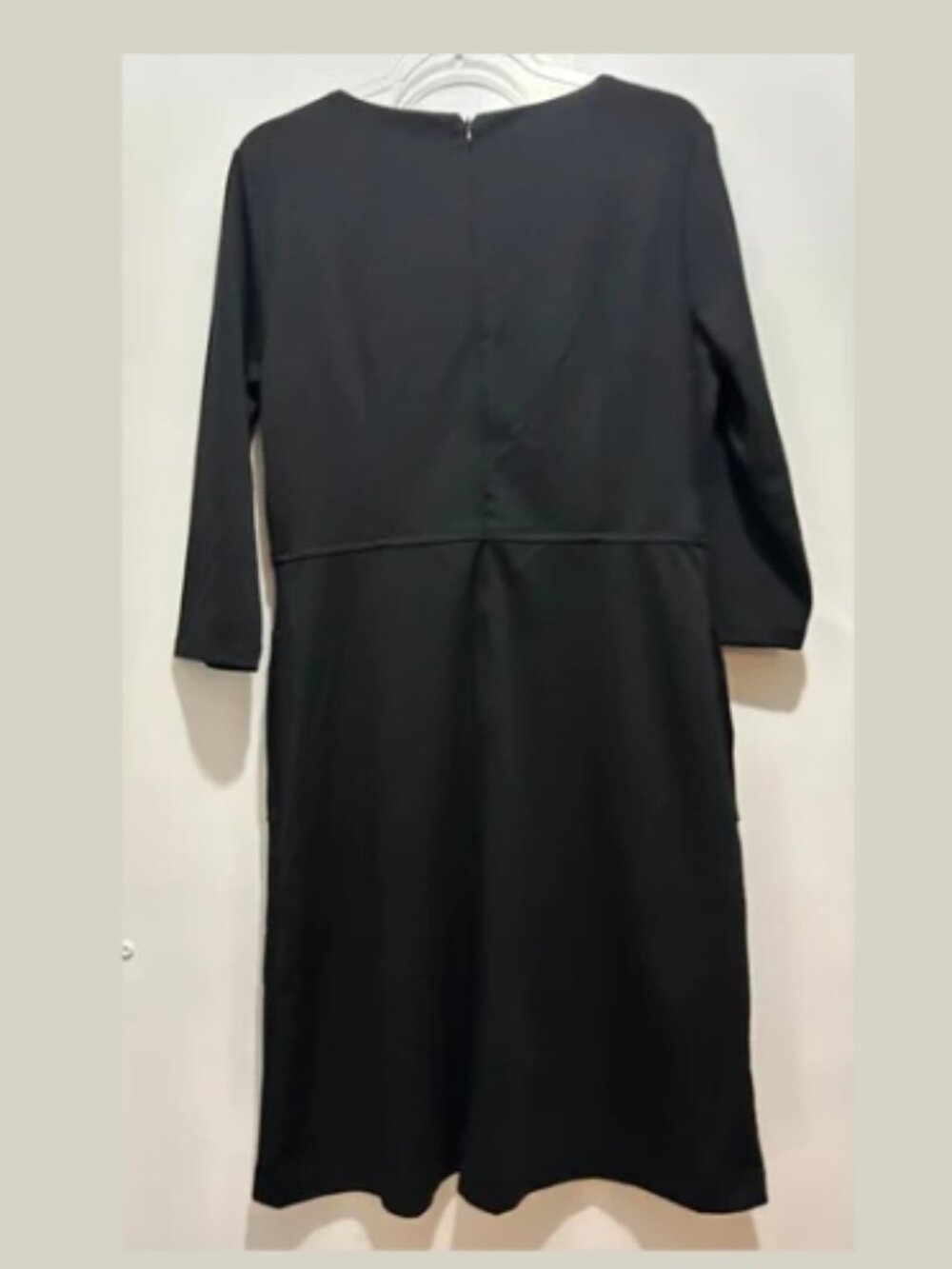 Talbots Black 3/4 Sleeve Dress Size 10 - Picture 3 of 4